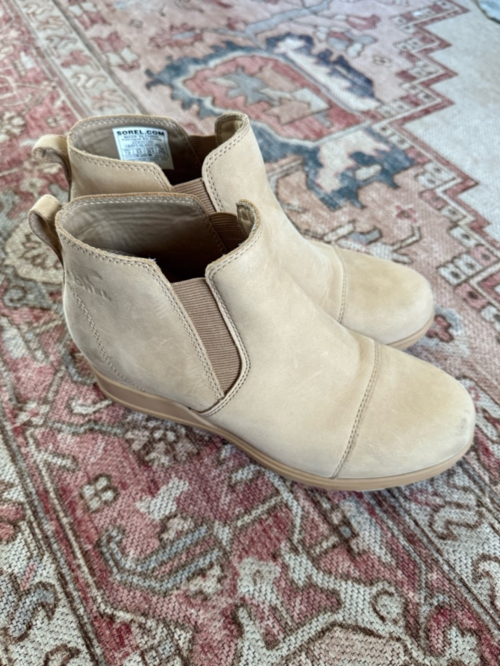 Sorel Evie ankle wedge boots